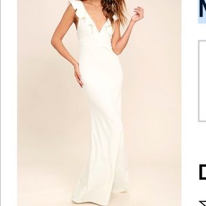 Lulu’s Perfect Opportunity White Maxi Dress